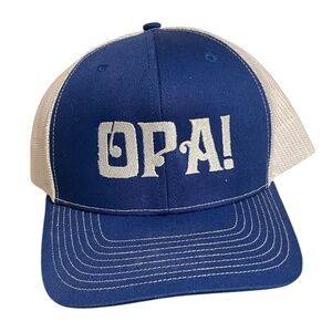 OPA! Trucker Hat / Cap Royal Blue Snapback